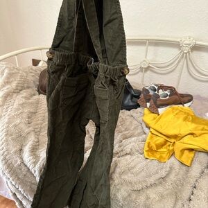 Harlow jade flare overalls